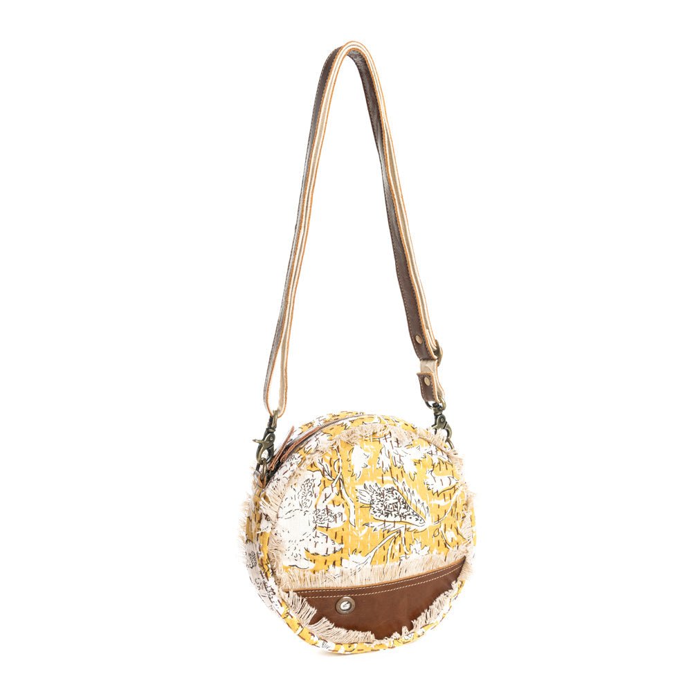 Golden Prairie Leaf Round Bag - Image 2