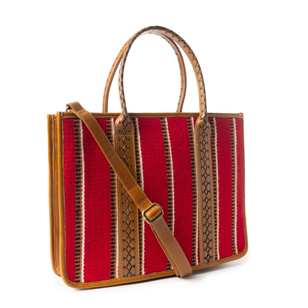 Coachroom Stripes Shoulder Bag In Red - Image 2