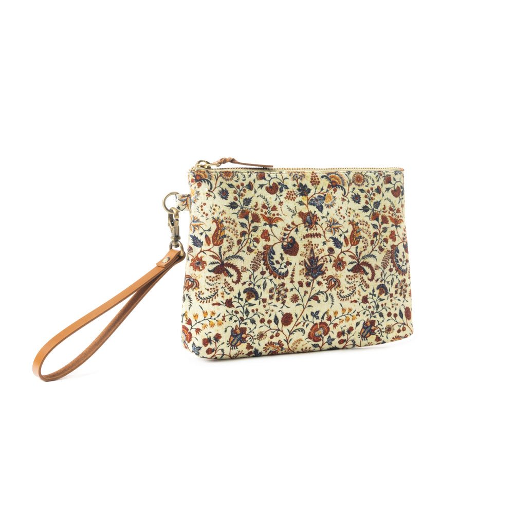 Peace & Serenity Blossoms Clutch Bag In Off White - Image 2