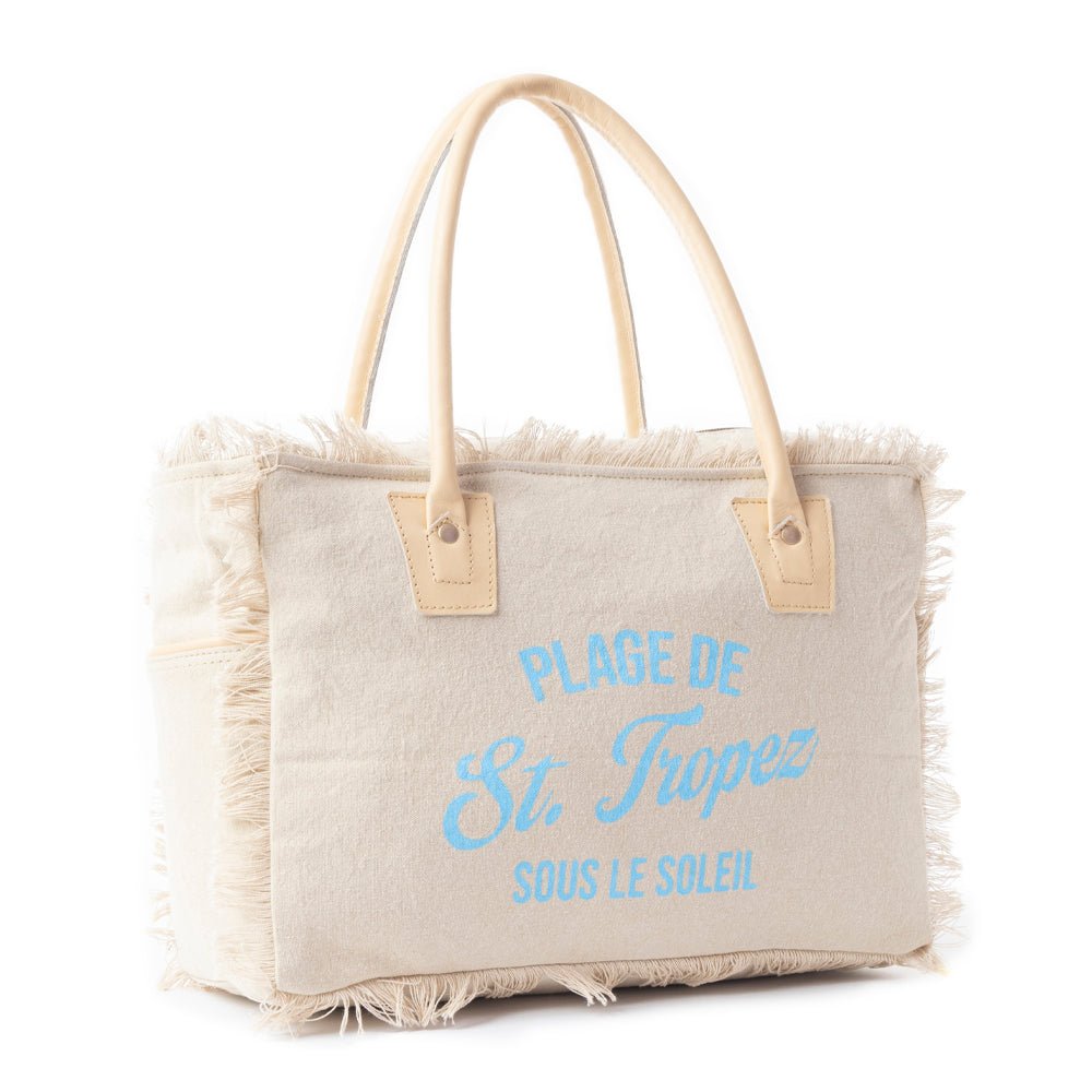 Saint Tropez Tote Bag In Sand - Image 2