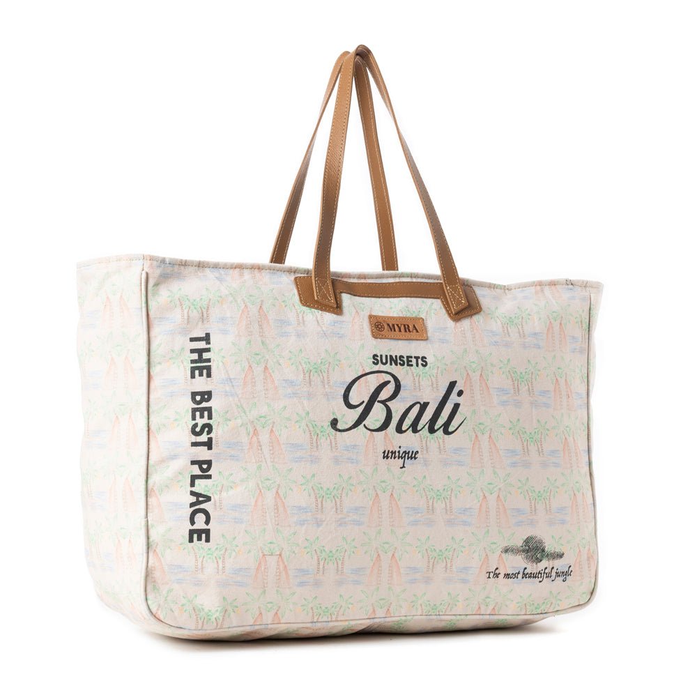 Bali Breeze Weekender Bag in Saddle Off-White - Image 2