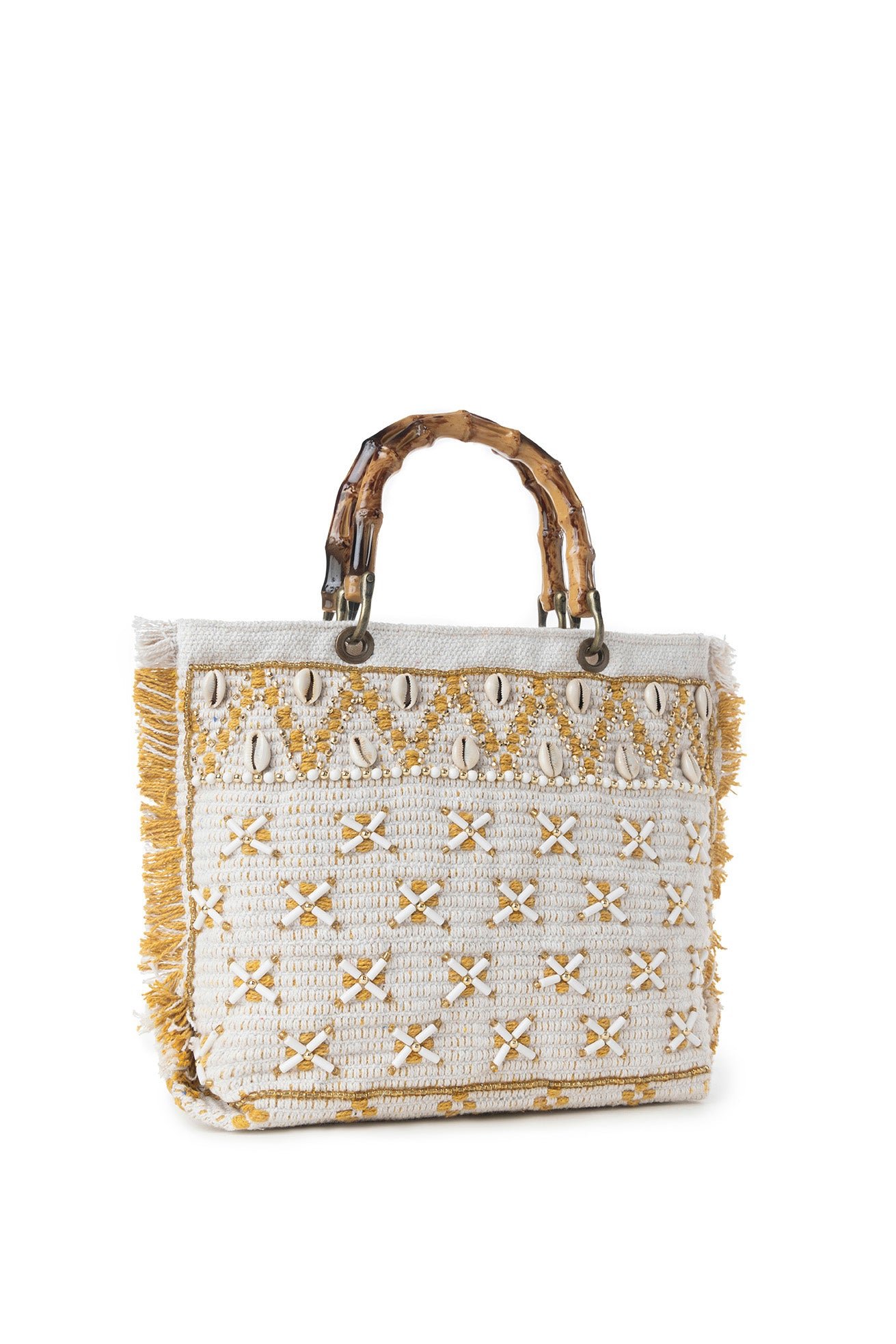 Myra Sunset Creek Embroidered Small Bag in Coastal White - Image 2