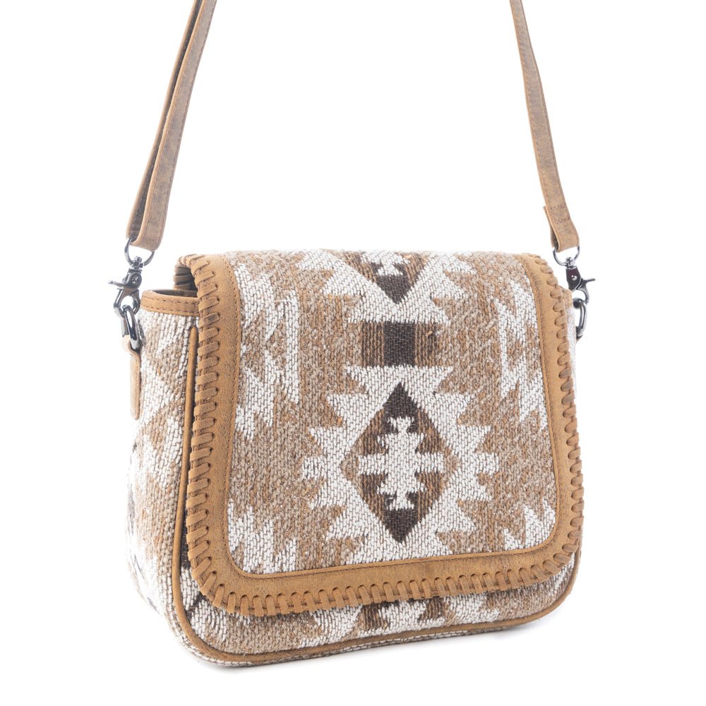 Myra Rising Falcon Woven Shoulder Bag in Prairie Sand - Image 2