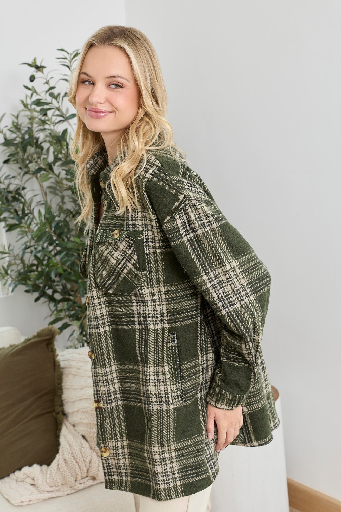 Dawn Plaid Pattern Shirt - Image 2