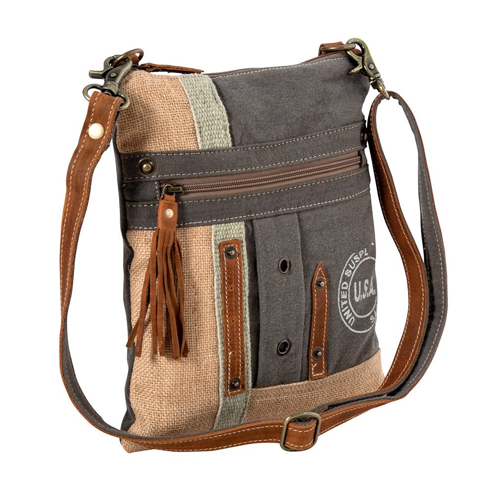 USA Canvas Patch Crossbody Bag - Image 2